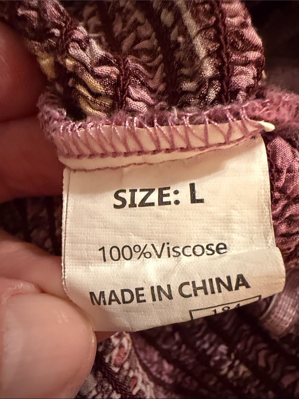 Smocked Floral Wide-Leg Jumpsuit in Lavender Pink - Picture 7 of 8